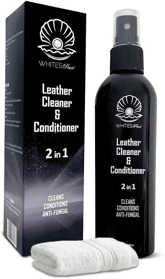 Whites Pearl Leather Cleaner & Conditioner - 2-in-1 Care Formula for Car Seats & Bikes