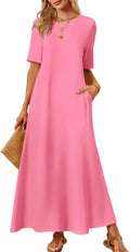 MEROKEETY Women's 2025 Summer Maxi Dress - Casual Comfort