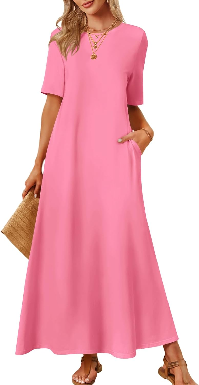 Stylish Women's Casual Maxi Dress for Summer Beach Vacation