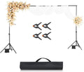 VEVOR Backdrop Stand 6.5 x 10 ft Adjustable Kit - Portable Studio
