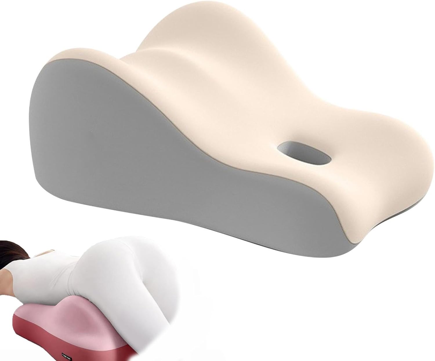 Butt Cushion for Couples - Ergonomic Memory Foam Pillow