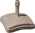 Outdoor Umbrella Stand w/ Easy Rolling Base - Mobile Heavy Duty Base