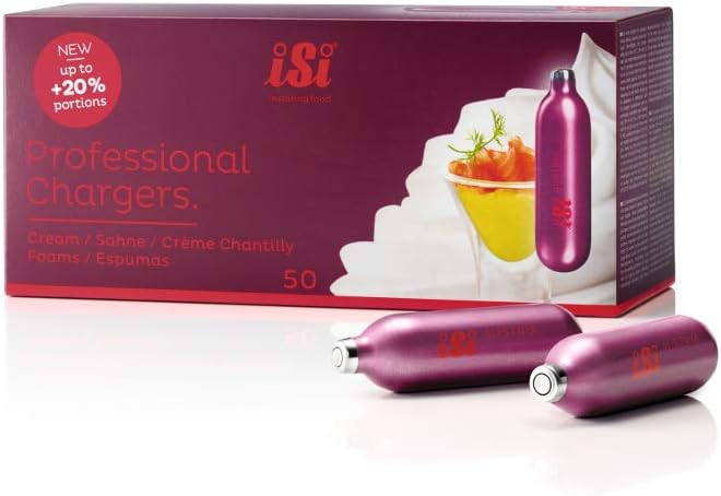 iSi Professional 50-Pack Cream Chargers: Superior Quality