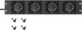 Rack Mount Fan Panel 2U Exhaust Airflow for 19ft Racks - Quiet Cooling