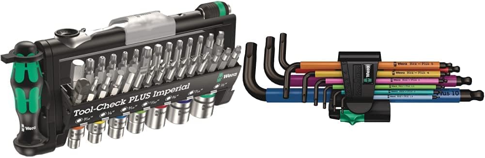 Wera Tool-Check Plus Imperial Set with Long Arm Hex Keys