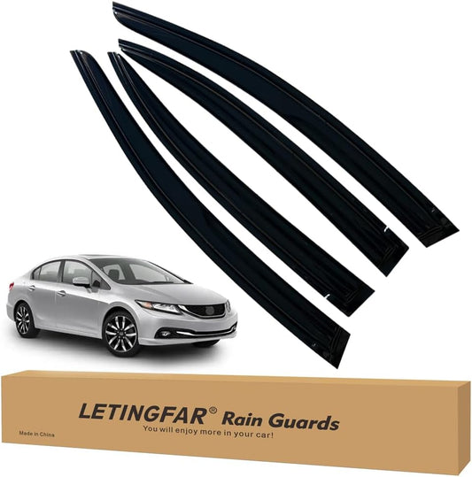 Window Visors Rain Guards for Honda Civic 2012 2015 Accessories