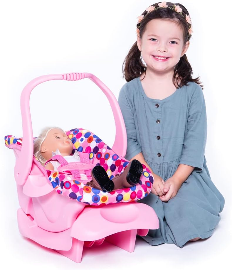 Joovy Toy Car Seat for Baby Dolls with Safety Features and Fun