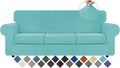Velvet High Stretch Couch Covers for 3 Cushion Sofa - Full Protection