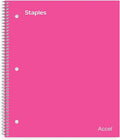 Staples 1-Subject Poly Cover Notebook College Ruled 8.5in x 11in