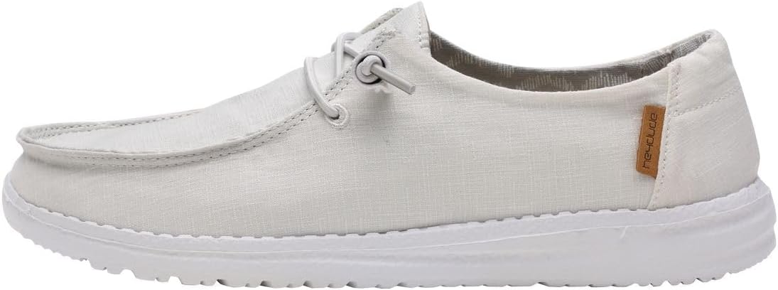 Hey Dude Women's Wendy Chambray Lace-Up Loafer for Comfort