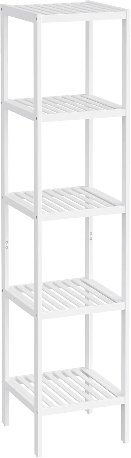SONGMICS Bamboo Storage Shelf: 5-Tier Multifunctional Unit