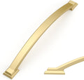 Amerdeco 10 Pack Brushed Gold Cabinet Pulls 7.5 in Arch Handles