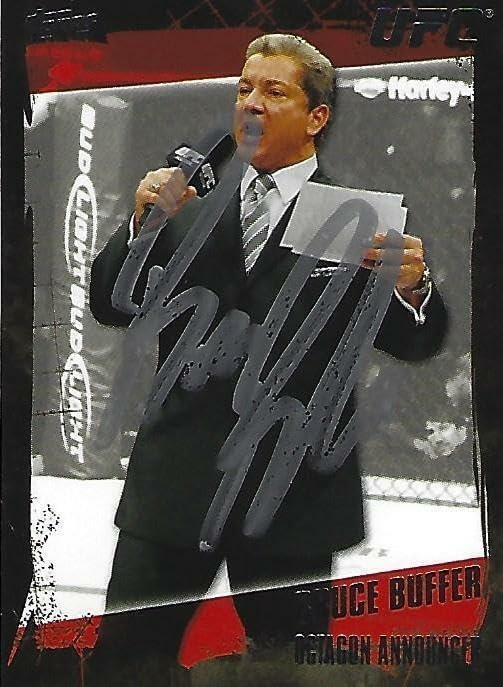 Bruce Buffer Signed 2010 Topps UFC Card #170 Autographed Collectible
