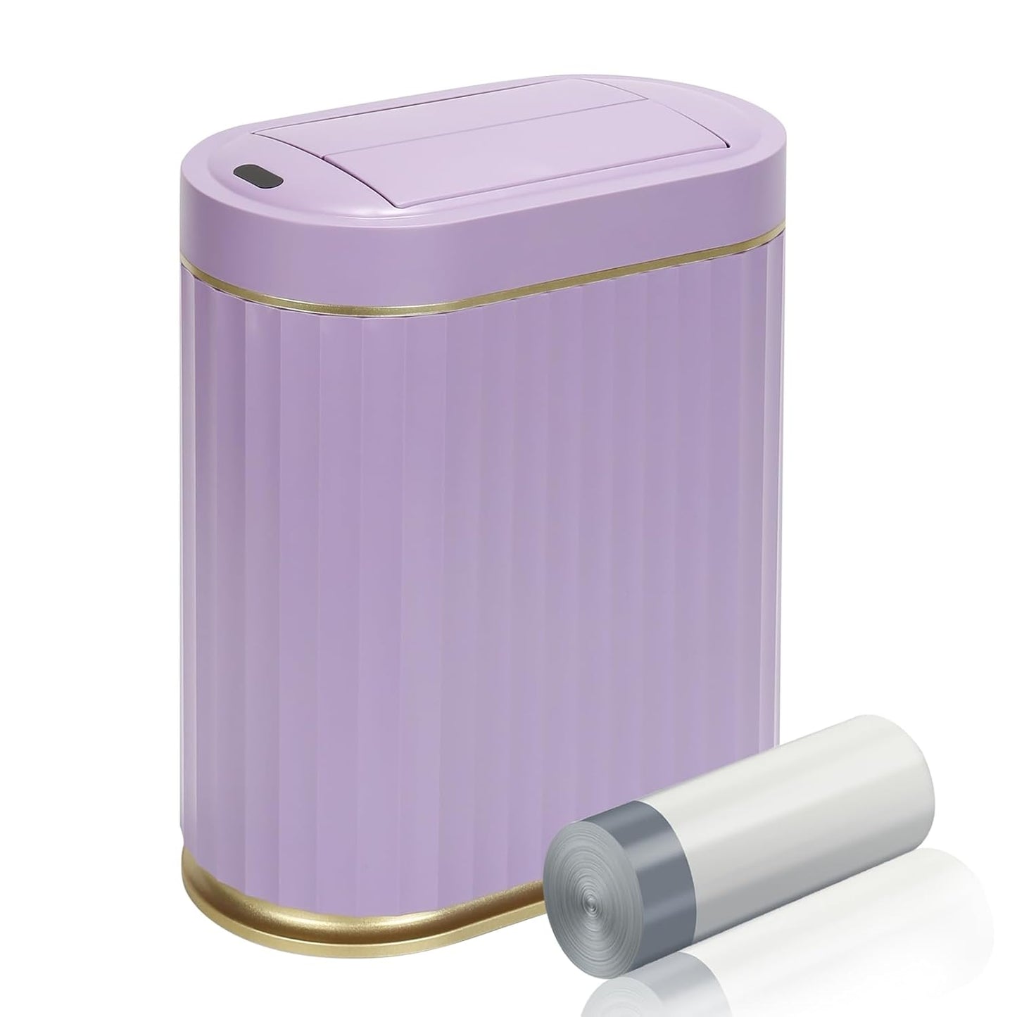 ELPHECO Bathroom Trash Can with Lid Butterfly for Modern Spaces
