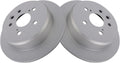 TRQ Rear Brake Rotors Set Solid Premium G-Coated for Lexus IS250