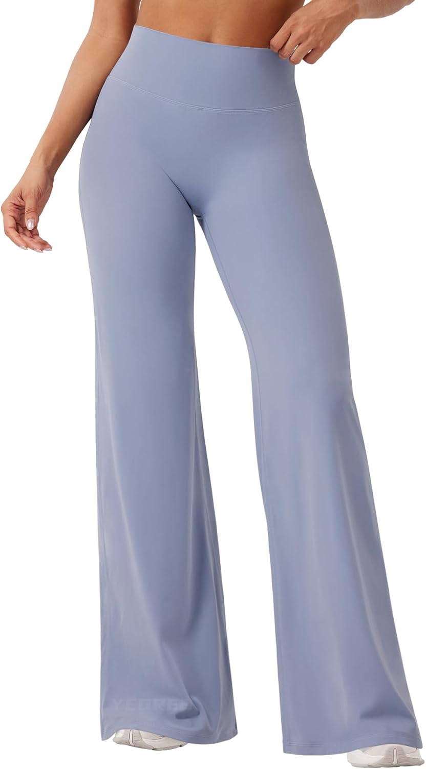 YEOREO Workout Leggings Womens No Front Seam Straight Leggings