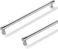Solid Heavy Duty Jasper Pulls 6 Pack Polished Chrome 10 in Hole