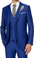 Elionm Men's Suits 3 Piece Slim Fit Dress Tuxedo Set