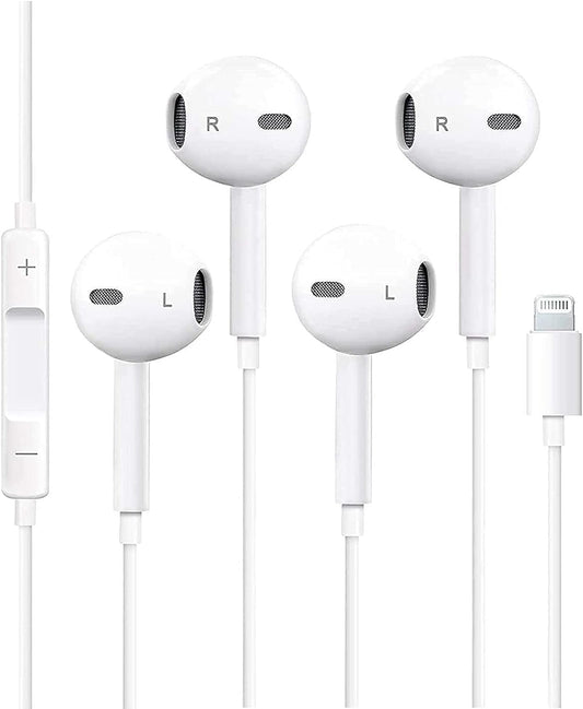 2 Pack Noise-Canceling Earbuds for iPhone by Everdigi