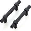 30 Pack Black Cabinet Handles 3 in Hole Center - Matte Black Pulls