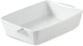 Hasense Casserole Dish 9 x 13 in Ceramic Baking Dish - Deep 4-Quart