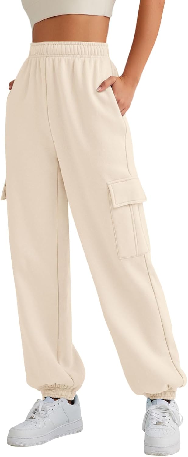AUTOMET Womens Cargo Sweatpants for Trendy Fall Fashion Looks