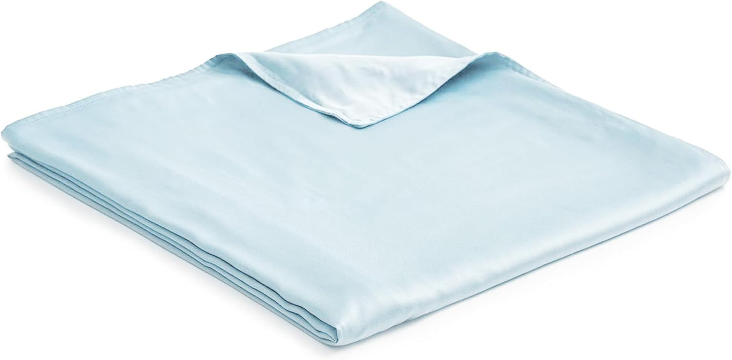 YnM Cooling Duvet Cover for Weighted Blankets - Light Blue