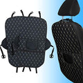 Kick Mats Back Seat Protector 2 Pack - Heavy Duty Car Back Seat Cover