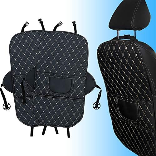 Kick Mats Back Seat Protector 2 Pack for Car Leather Seats
