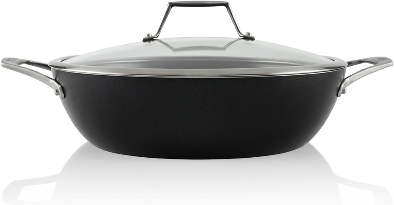 TECHEF Onyx Collection Nonstick Everyday Pan With Lid 5 Qt