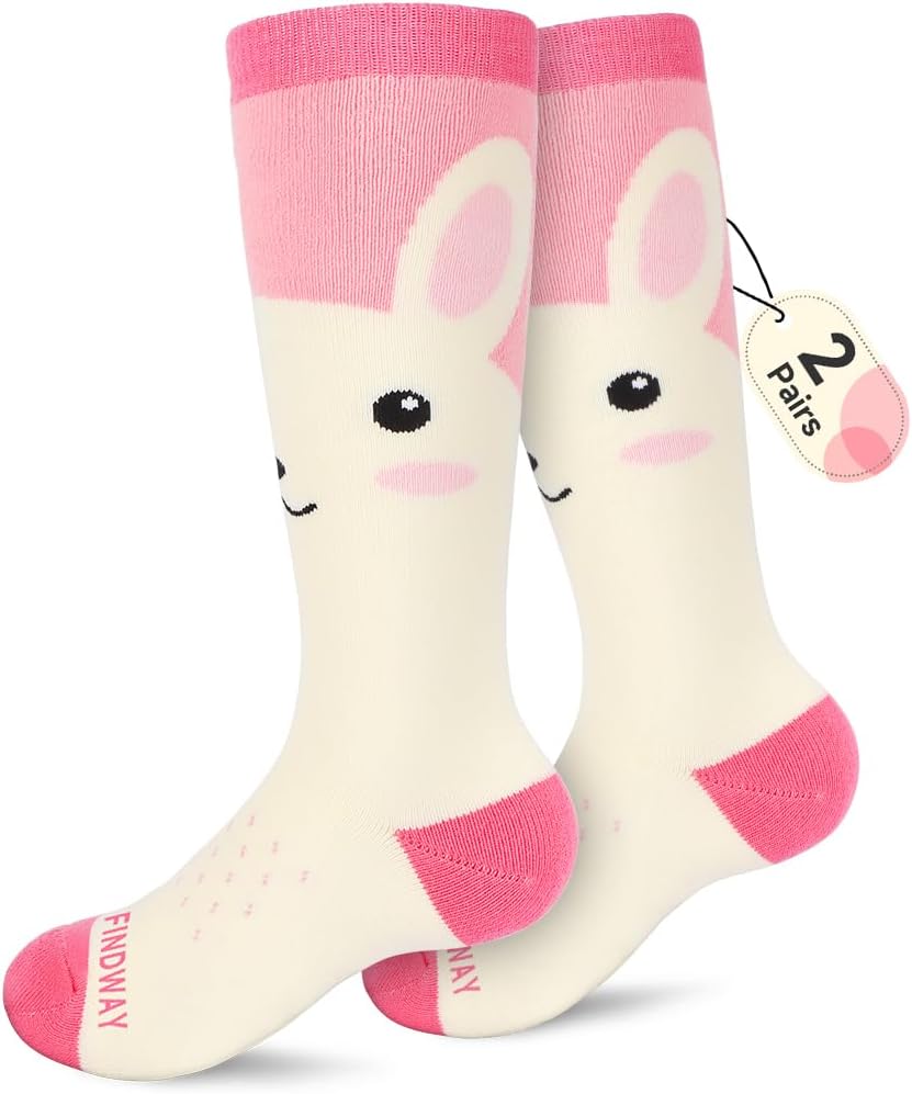 Cozy Kids Ski Socks - 2 Pairs Thermal Warmth!
