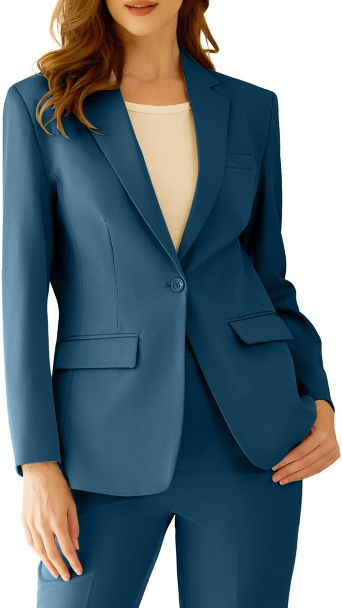 Women's Professional Suit 2 Piece Slim Fit Outfit for Work