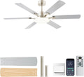 56 Inch Ceiling Fans with Lights - Quiet, Dimmable Modern Fan