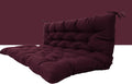Outdoor Swing Cushions 40x40in Wine Red 3-Seater Replacement - 4in