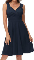 GRACE KARIN Sleeveless Wrap V-Neck A-line Cocktail