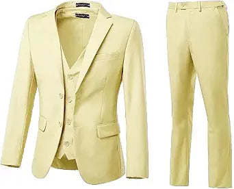 High-End Suits 3 Piece Slim Fit Groomsmen Suit Set for Men