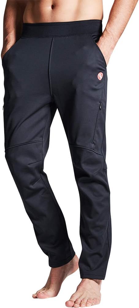 Windproof Fleece Cycling Pants for Men ~ 35 characters.