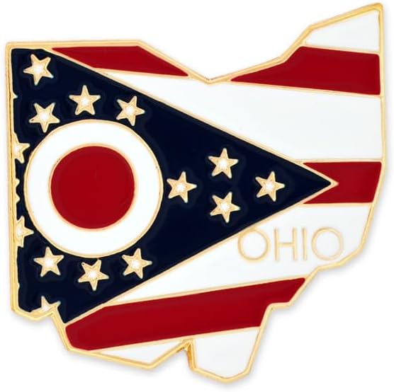 PinMart State Shape Flag Lapel Pins for Every US State