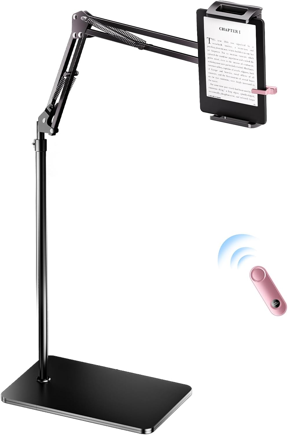 Ergonomic Floor Stand for Kindle with Remote Page Turner