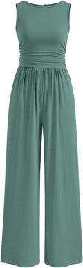 One Piece Jumpsuits for Women Sleeveless Wide Leg Romper (Style L7Z5)