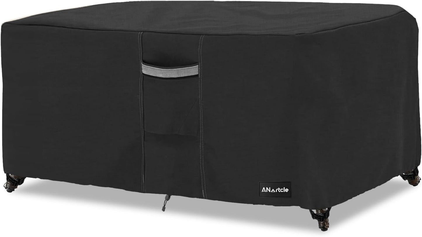 Patio Coffee Table Cover Waterproof Heavy Duty Rectangular Design