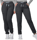 Kitmaz Medical Scrub Pants for Women - Slim Fit Mid Rise Joggers
