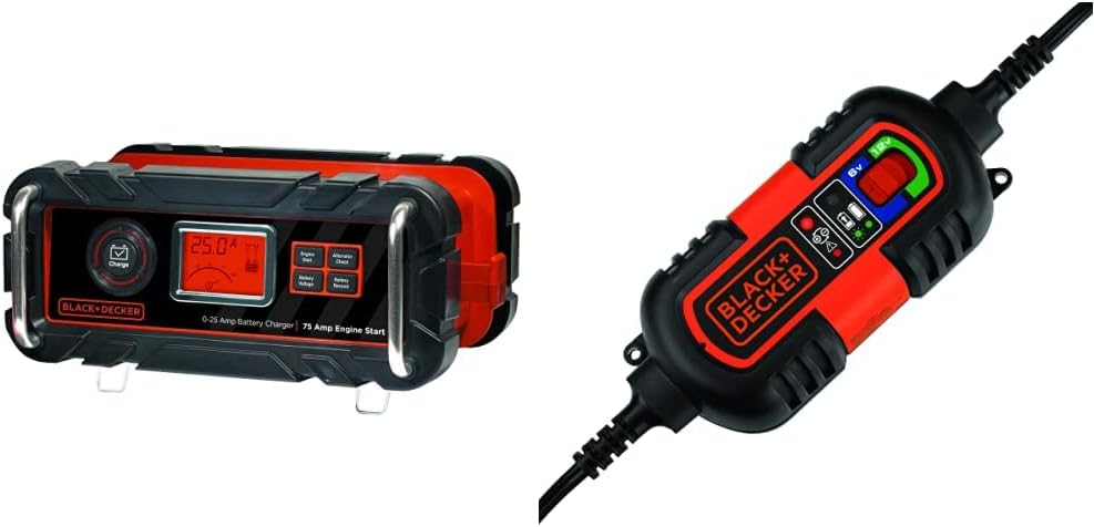 25 Amp Battery Charger/Maintainer Bundle for 6V and 12V Batteries