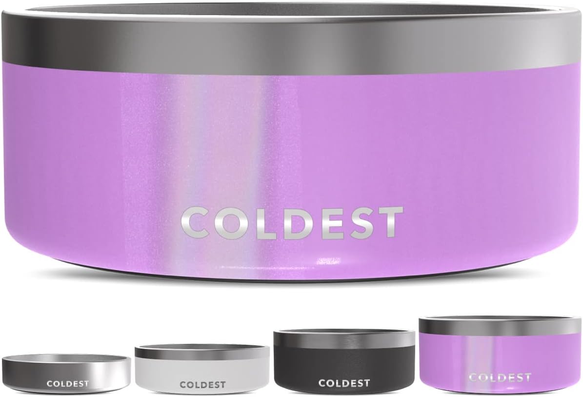 Coldest Dog Bowl - Heavy Duty Insulated Stainless Steel Design