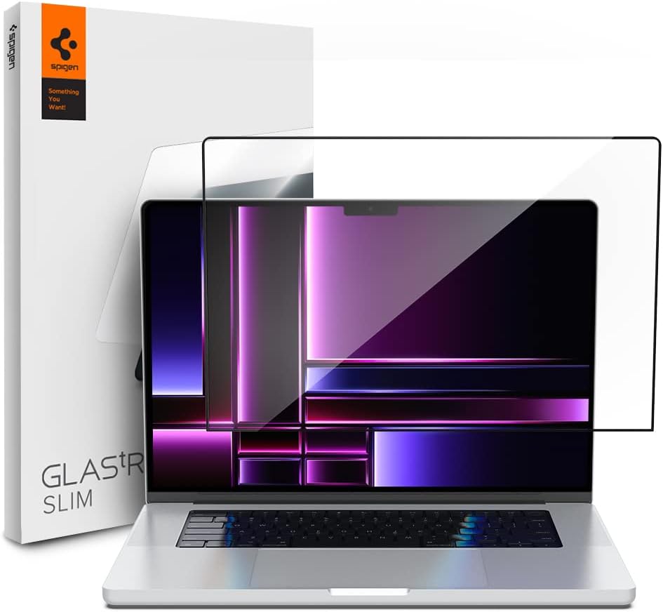 Spigen Tempered Glass Screen Protector for MacBook Pro 16 in