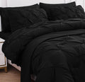 Lane Linen 7 Piece Queen Comforter Set for Luxurious Bedroom Style