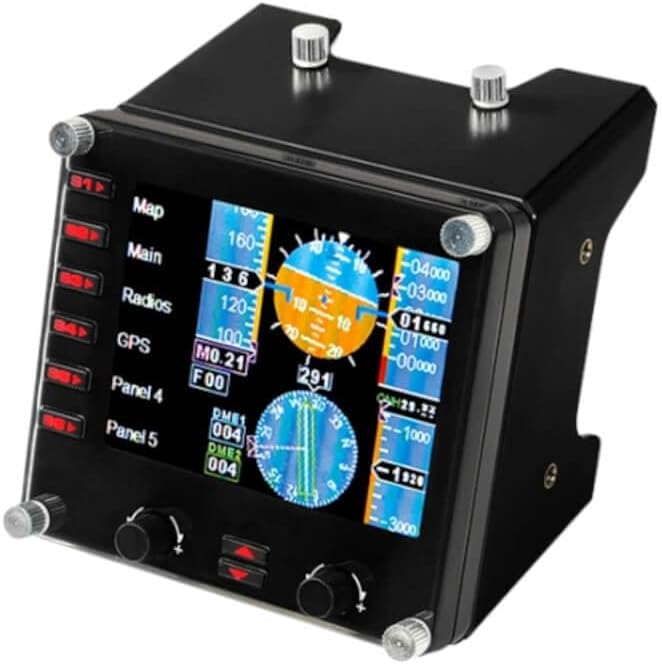 Logitech G USB Pro Flight Instrument Panel for Flight Simulators