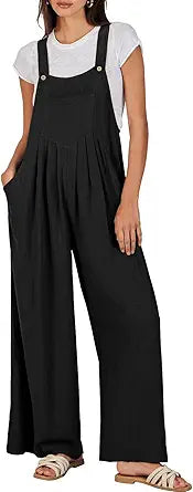 Caracilia Women's Overalls Wide Leg Jumpsuit for Casual Style