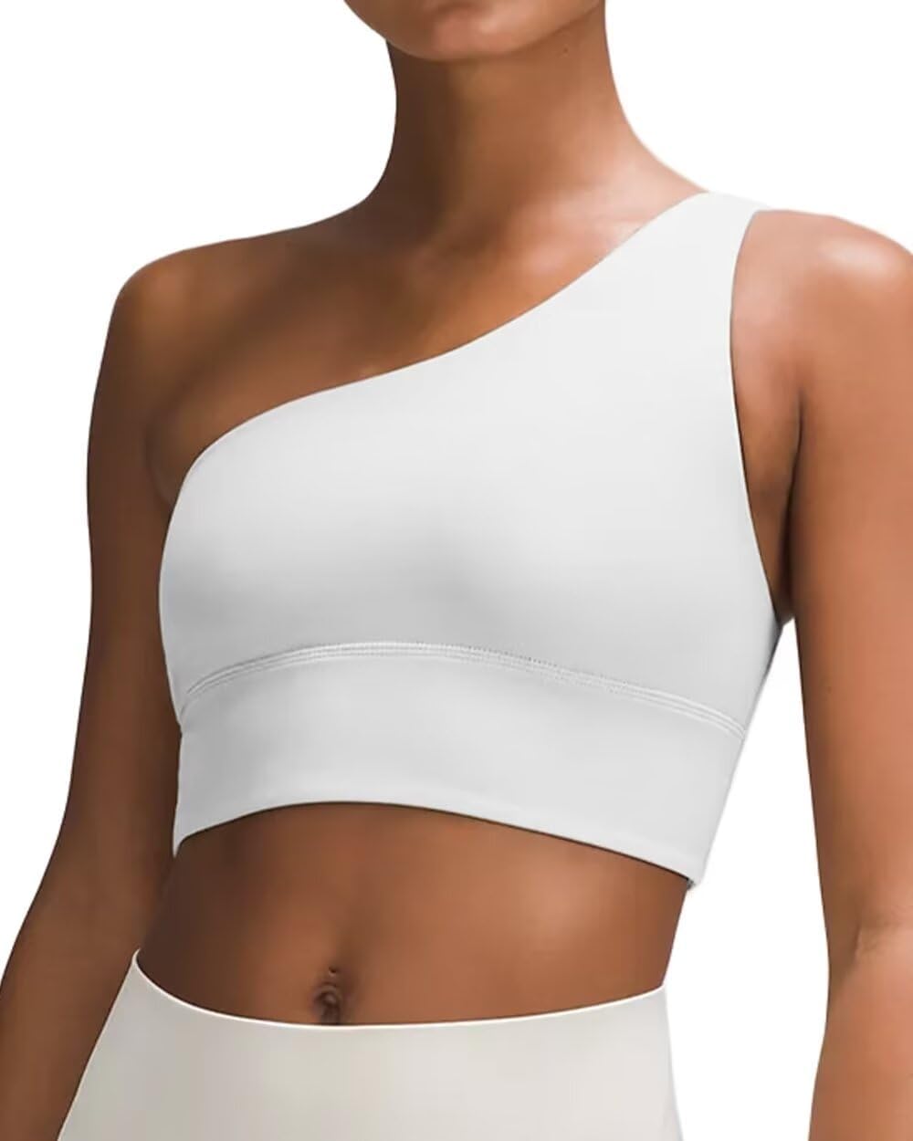 QUEENIEKE One Shoulder Sports Bra - Cute Medium Support