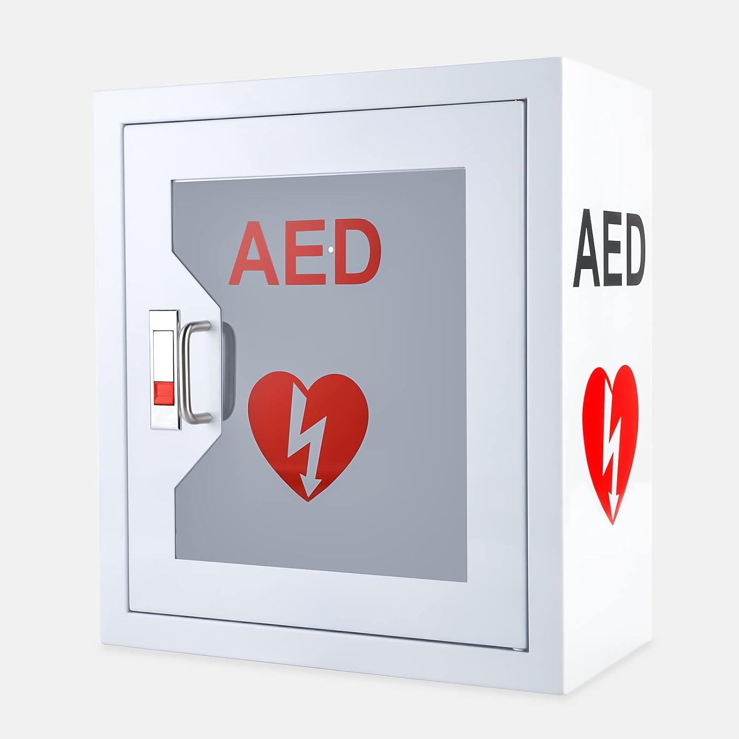 Stainless Steel AED Defibrillator Wall Mount Storage Cabinet